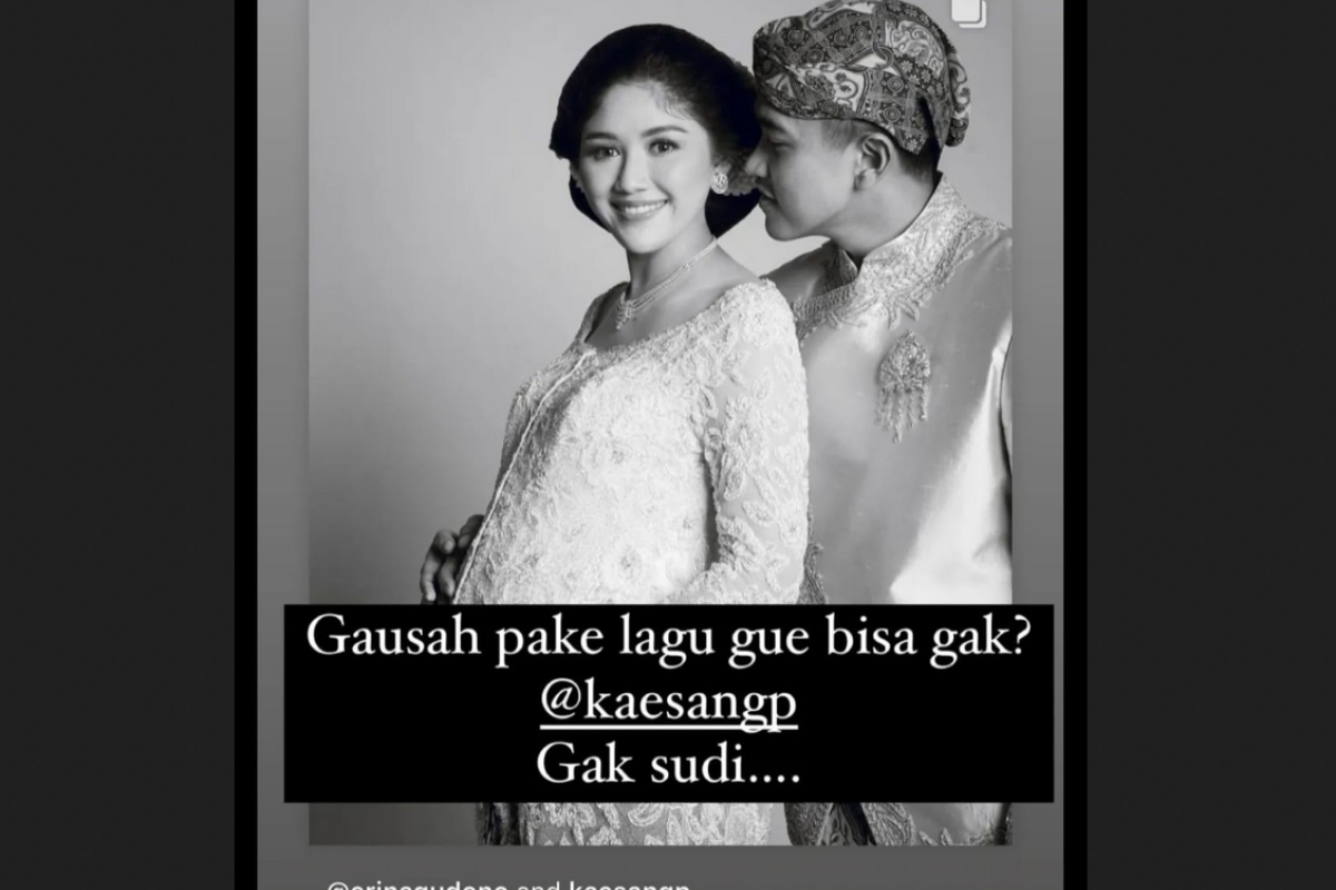 Kaesang dan Erina Gudono Unggah Foto di Sosmed dengan Backsound Lagu Bunga Abadi, Rio Clappy: Gak Usah Pake Lagu Gue Bisa Gak?